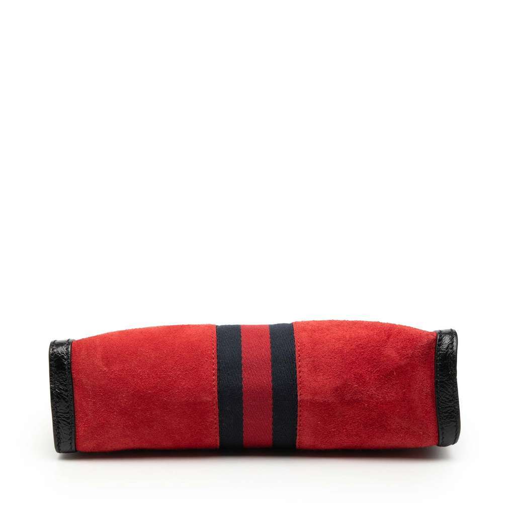 Gucci Small Suede Ophidia Chain Crossbody Red Leather Very good condition - Inside View