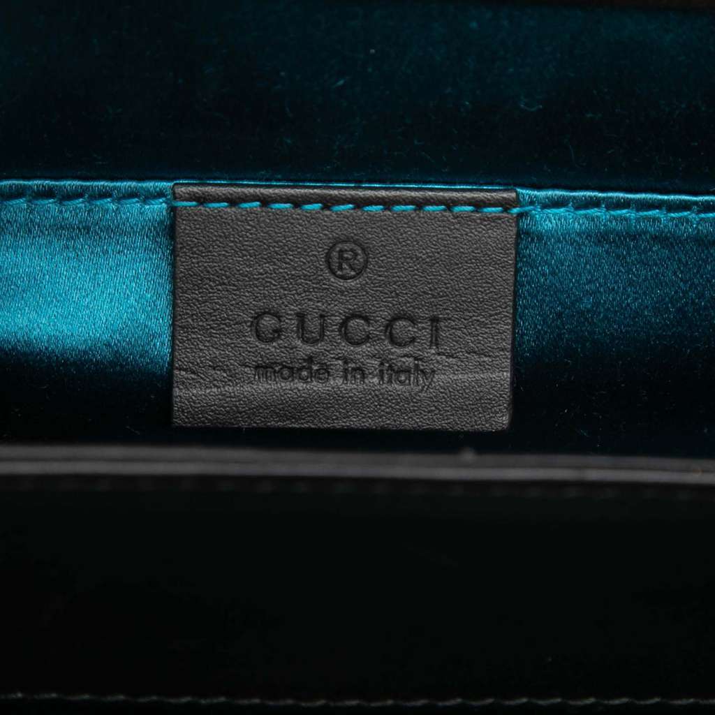 Gucci Small Suede Ophidia Chain Crossbody Red Leather Very good condition - Box View