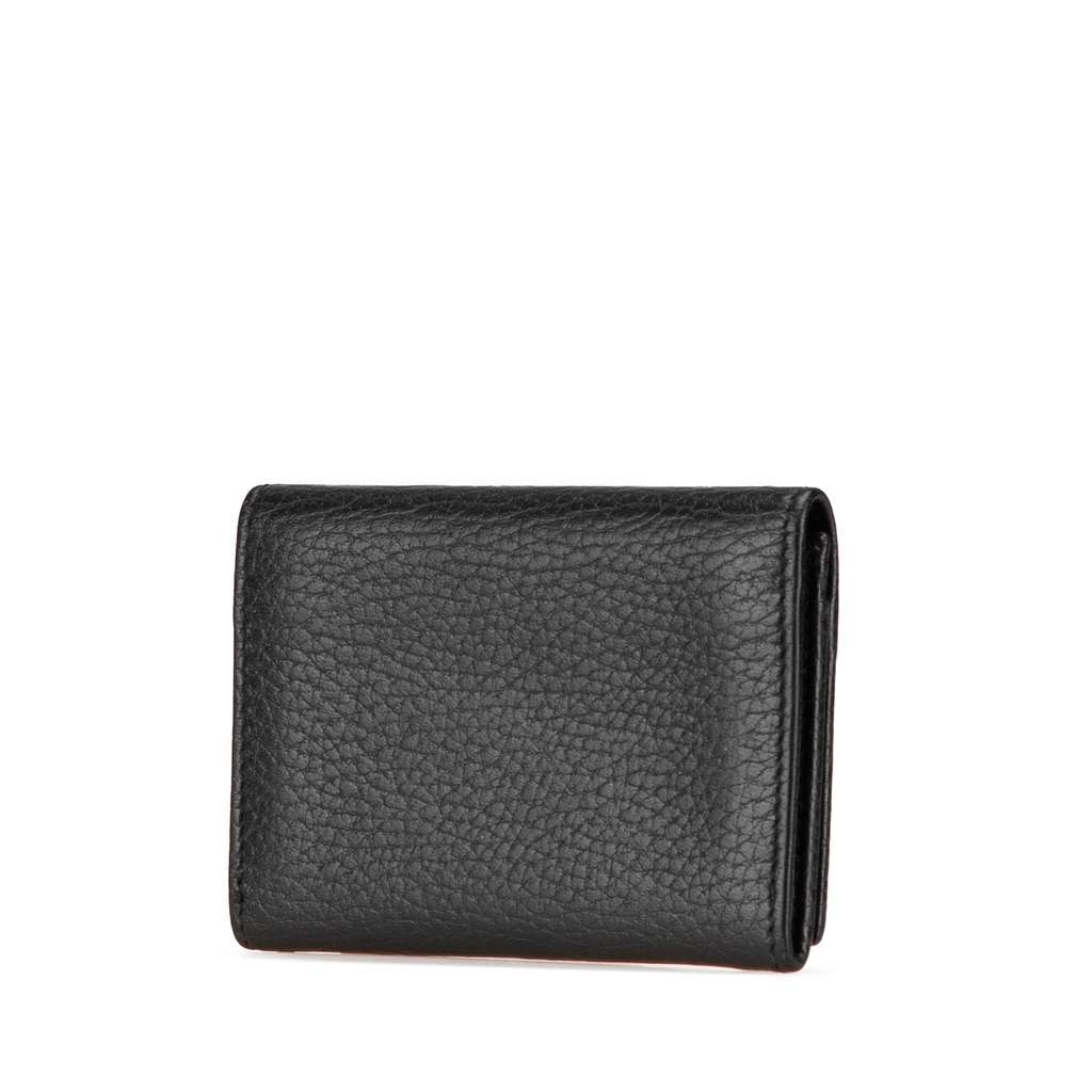 Gucci GG Marmont Leather Small Wallet Black Leather Very good condition - Back View