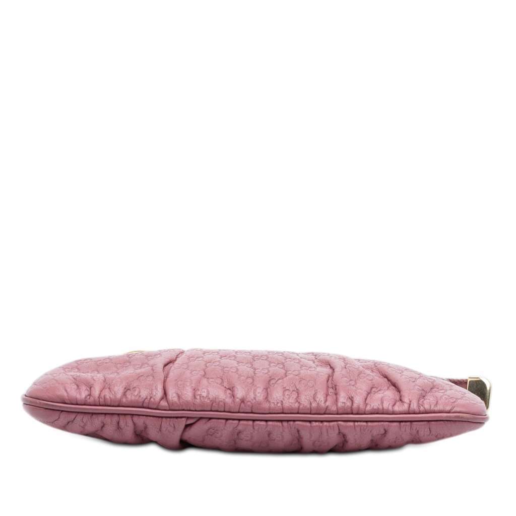 Gucci Microguccissima New Britt Wristlet Clutch Pink Leather Very good condition - Inside View