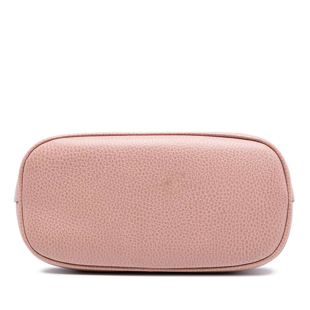 Gucci Mini Leather GG Charm Dome Satchel Pink Leather Very good condition - Inside View