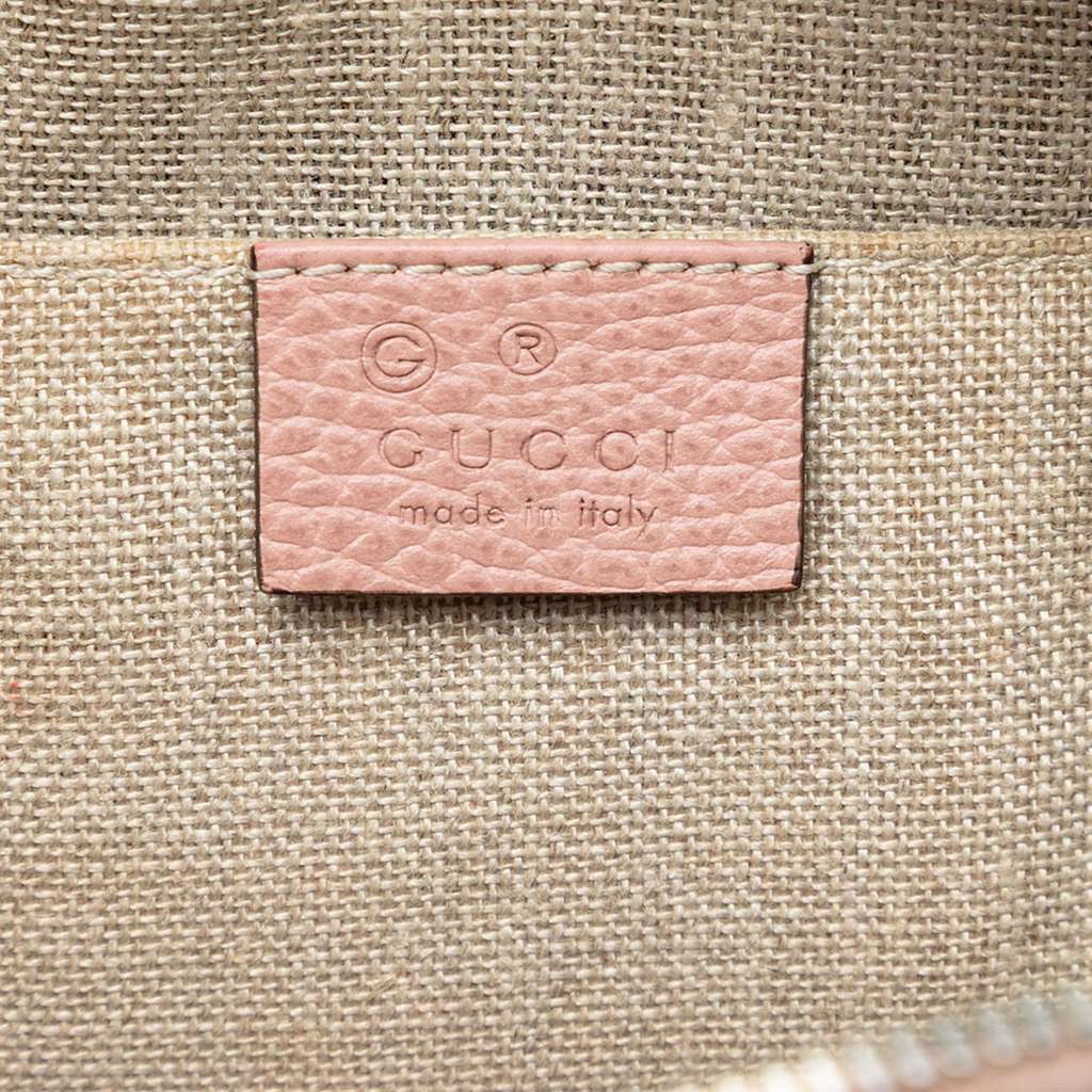 Gucci Mini Leather GG Charm Dome Satchel Pink Leather Very good condition - Box View