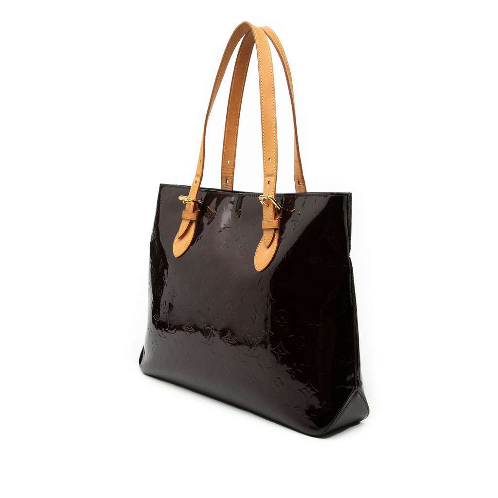 Louis Vuitton Monogram Vernis Brentwood Purple Leather Good condition - Back View