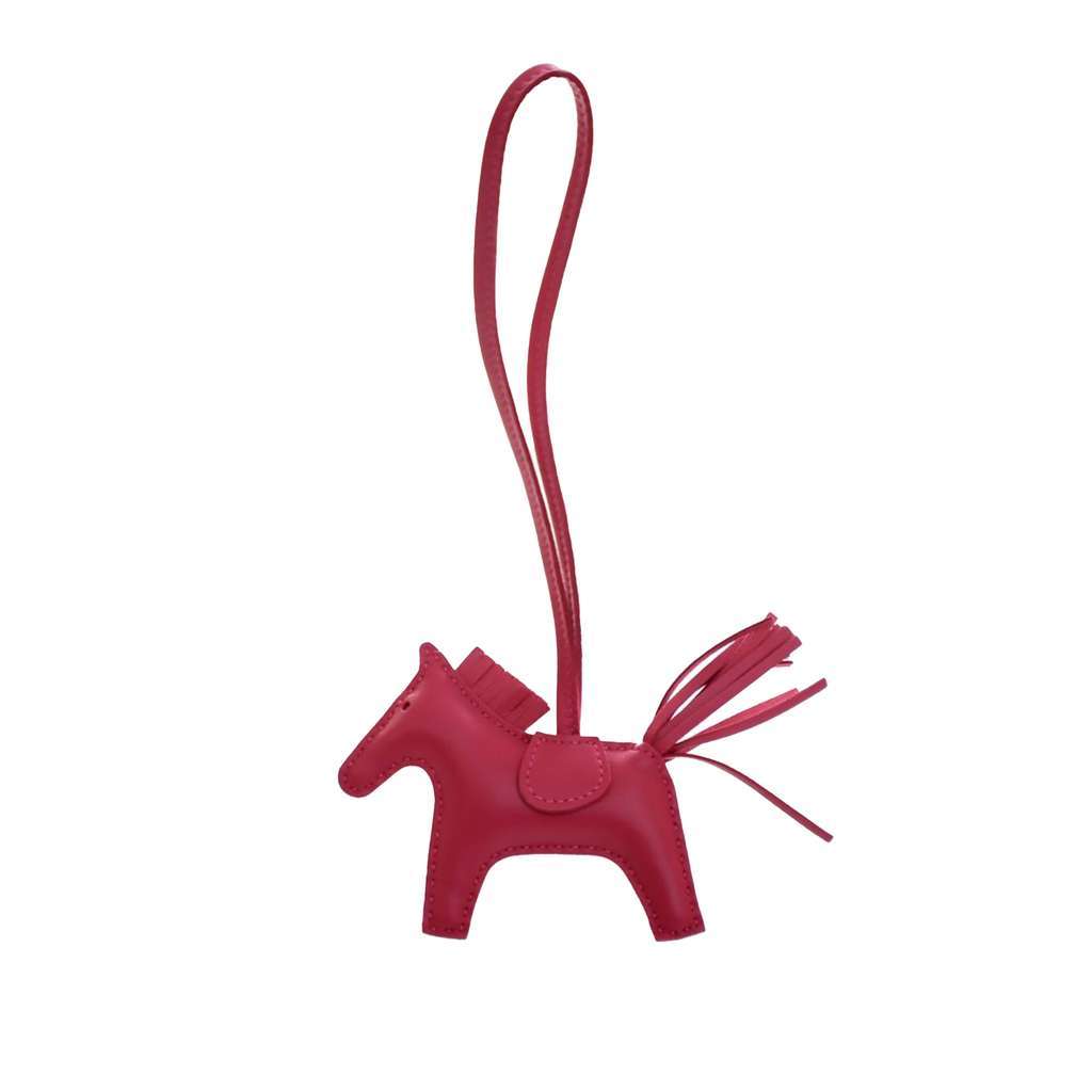 Hermès Milo Lambskin Grigri Rodeo Bag Charm PM Pink Leather Very good - Front View