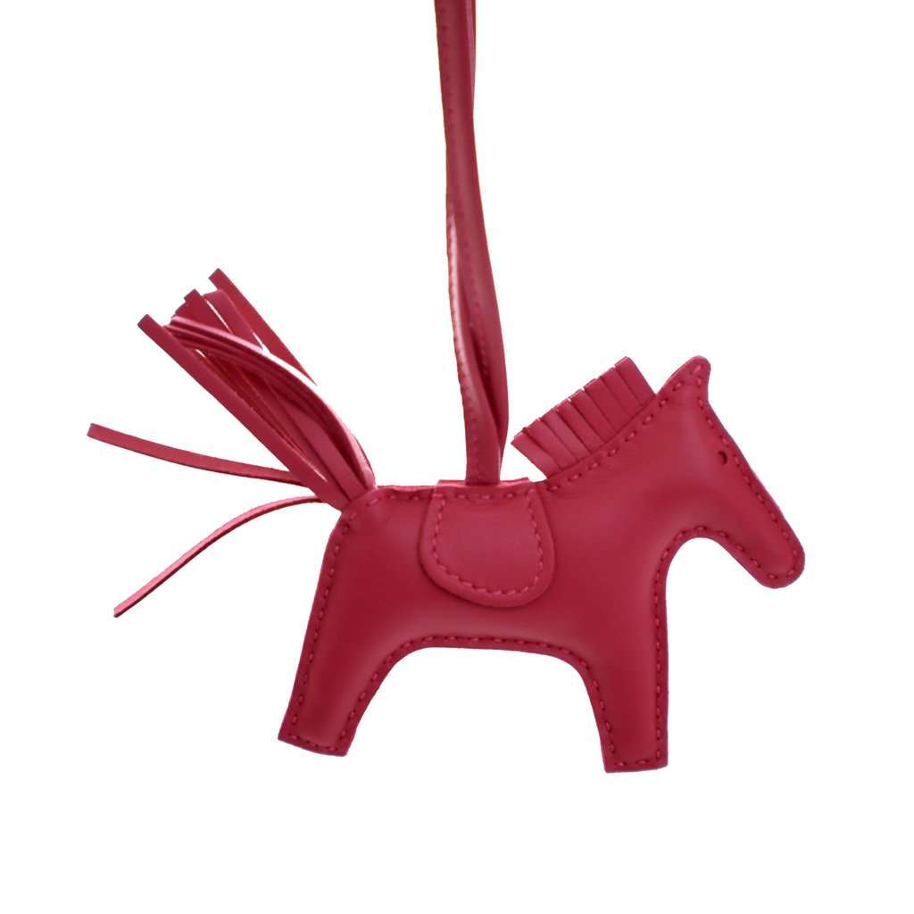 Hermès Milo Lambskin Grigri Rodeo Bag Charm PM Pink Leather Very good - Inside View