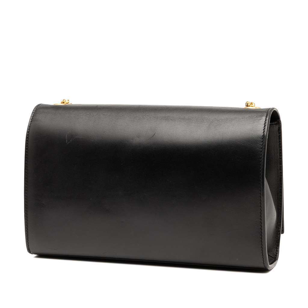 Saint Laurent Medium Smooth Calfskin Classic Monogram Kate Tassel Crossbody Black Leather Very good condition - Back View
