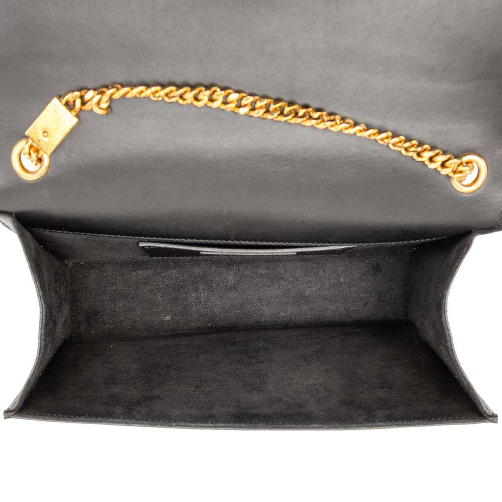 Saint Laurent Medium Smooth Calfskin Classic Monogram Kate Tassel Crossbody Black Leather Very good condition - Model View