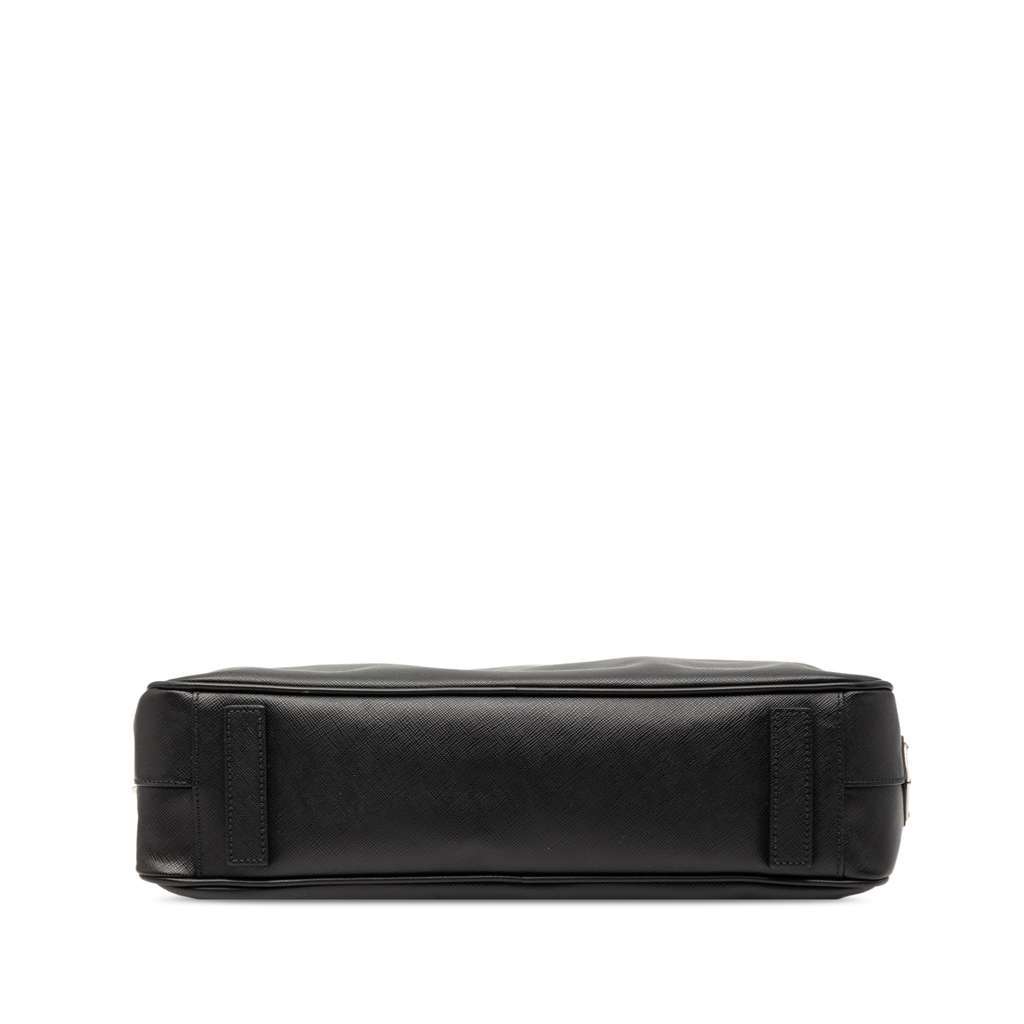 Prada Saffiano Business Bag Black Leather Very good condition - Inside View