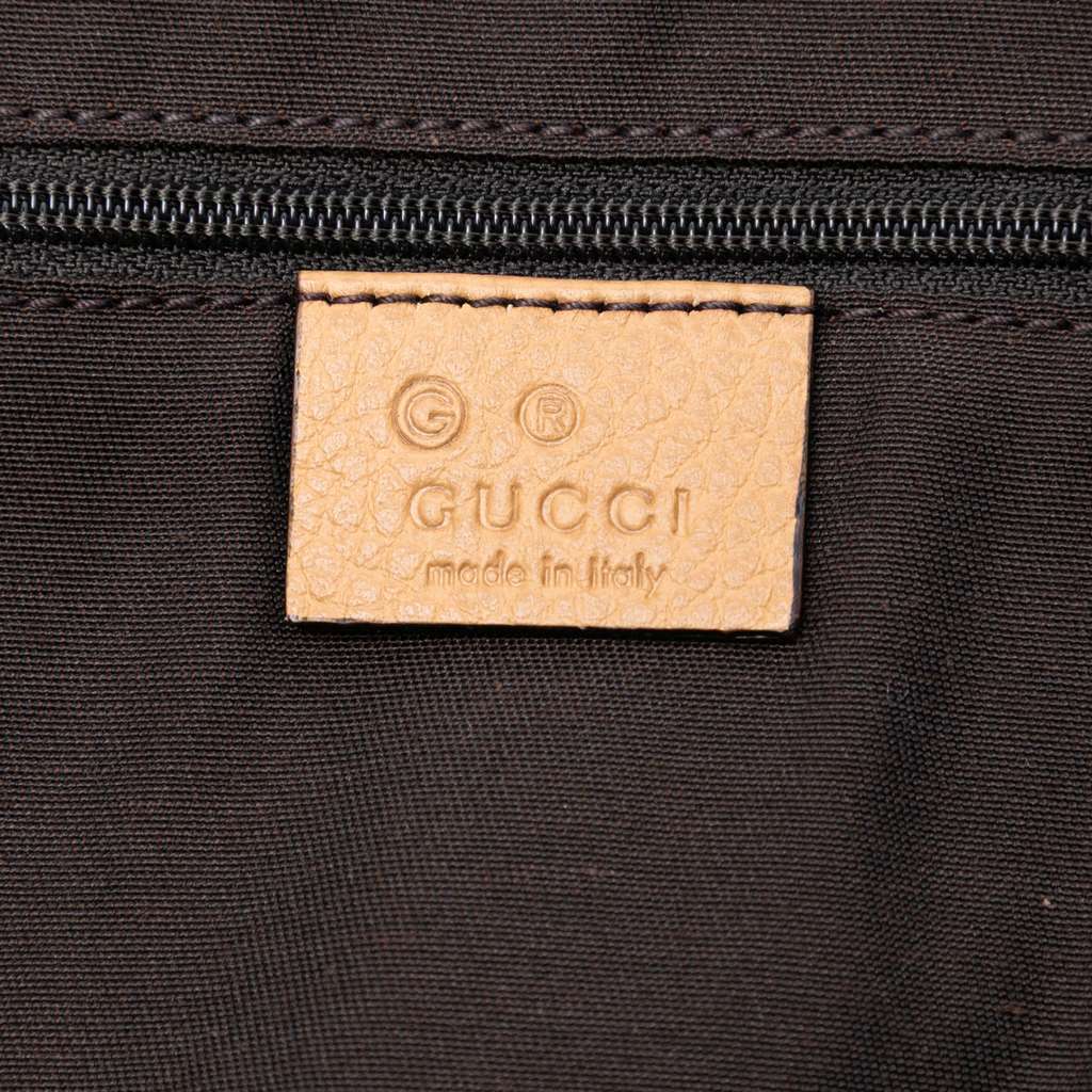 Gucci Leather GG Charm Satchel Brown Leather Very good condition - Box View