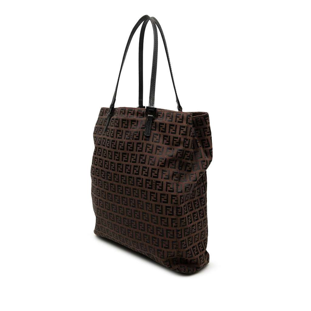 Fendi Zucchino Canvas Tote Brown Canvas Very good condition - Back View