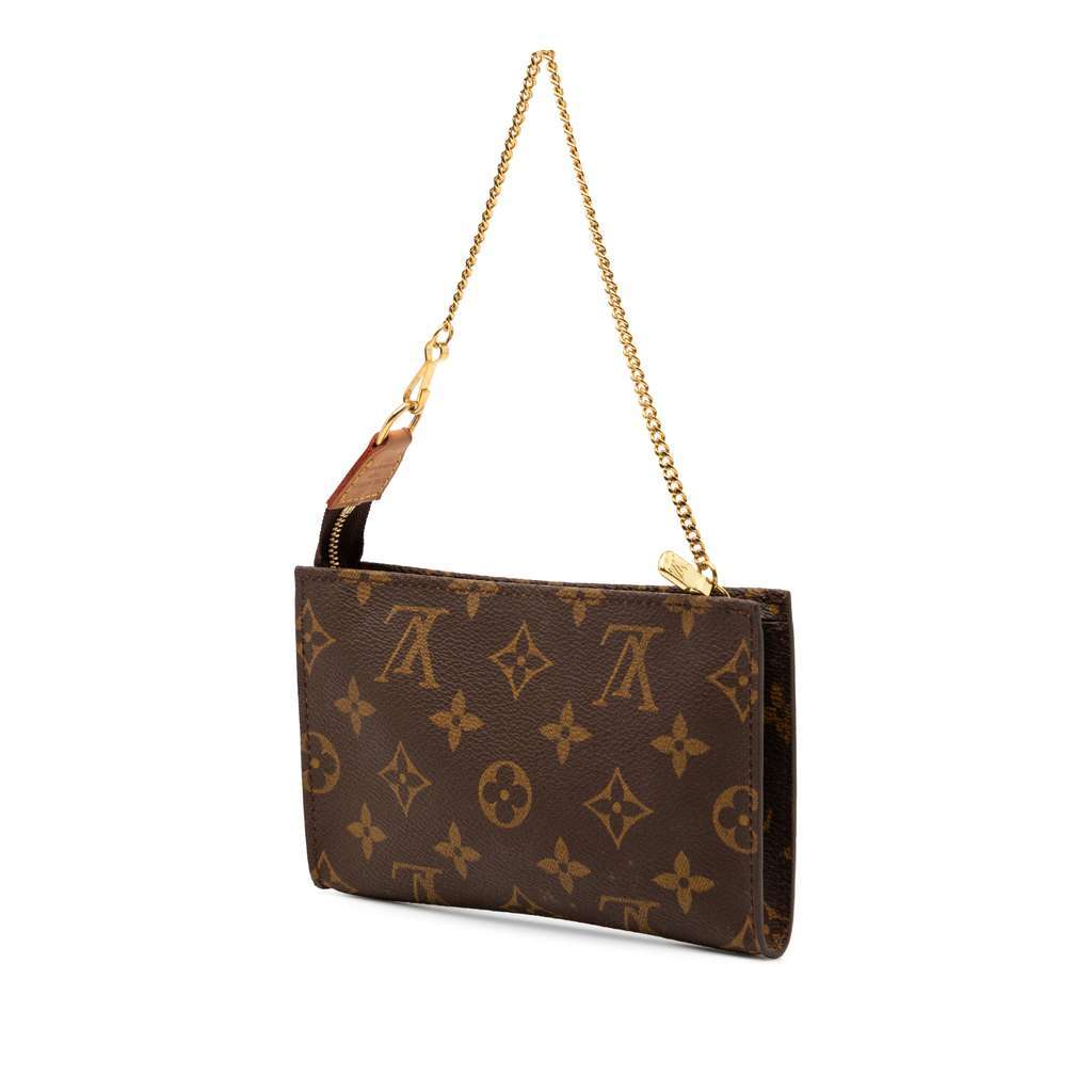 Louis Vuitton Monogram Bucket Pouch Brown Very good condition - Back View