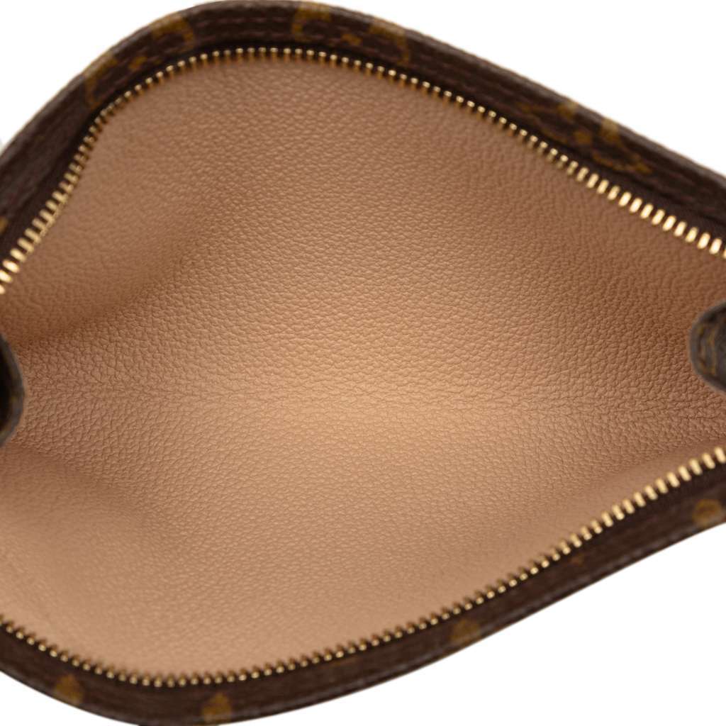 Louis Vuitton Monogram Bucket Pouch Brown Very good condition - Model View