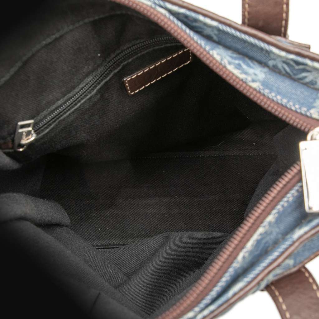 Loewe Anagram Denim Tote Blue Denim Very good condition - Model View