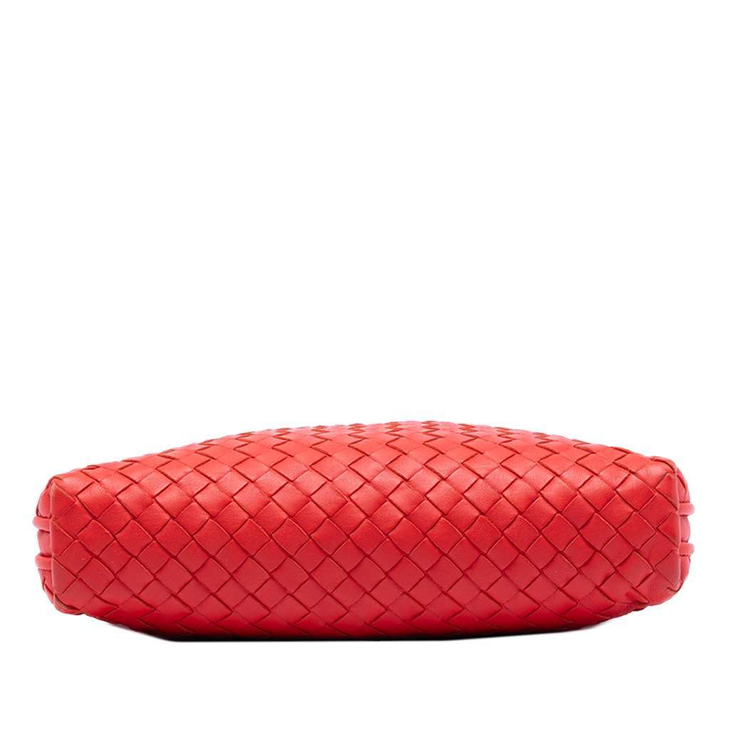 Bottega Veneta Nappa Intrecciato Nodini Crossbody Red Leather Very good condition - Inside View