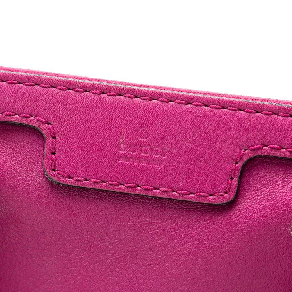 Gucci Medium Microguccissima Trimmed Joy Boston Bag Pink Leather Very good - Box View