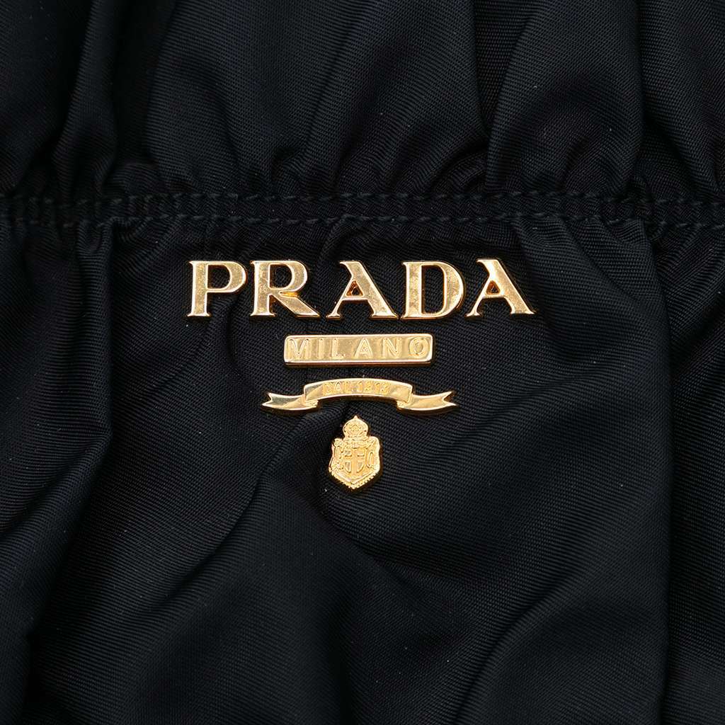 Prada Tessuto Gaufre Satchel Black Very good condition - Box View