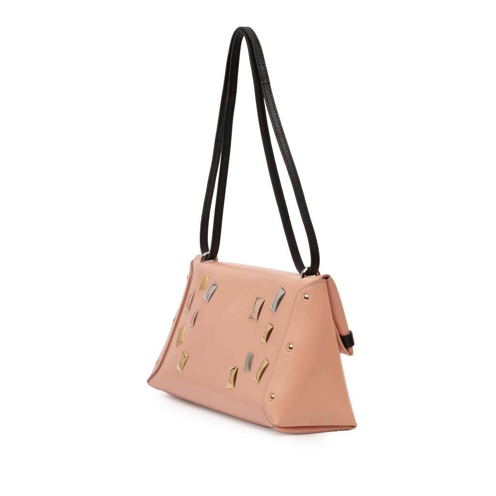Louis Vuitton Glazed Calfskin Sac Triangle PM Pink Leather Very good condition - Back View