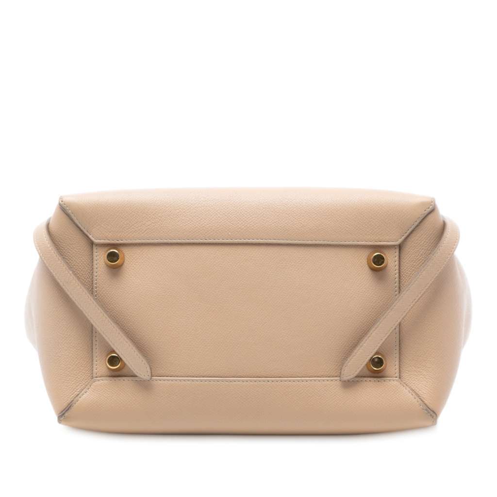 Celine Mini Grained Calfskin Belt Bag Brown Leather Very good condition - Inside View