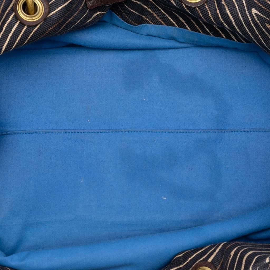 Bottega Veneta Printed Canvas Cabat Tote Brown Canvas Very good condition - Model View