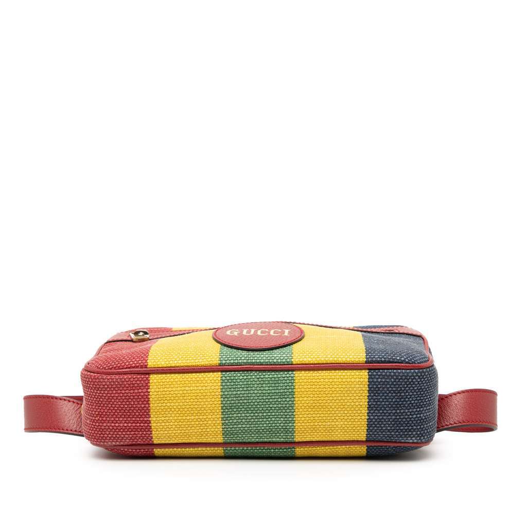 Gucci Baiadera Canvas Stripe Belt Bag Red Canvas Very good condition - Inside View