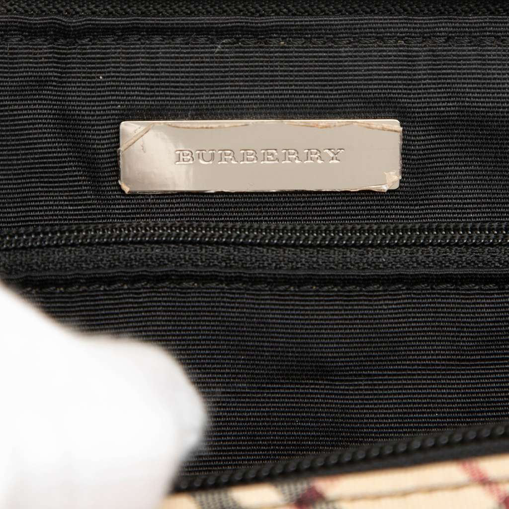 Burberry Nova Check Canvas Handbag Brown Canvas Good condition - Box View