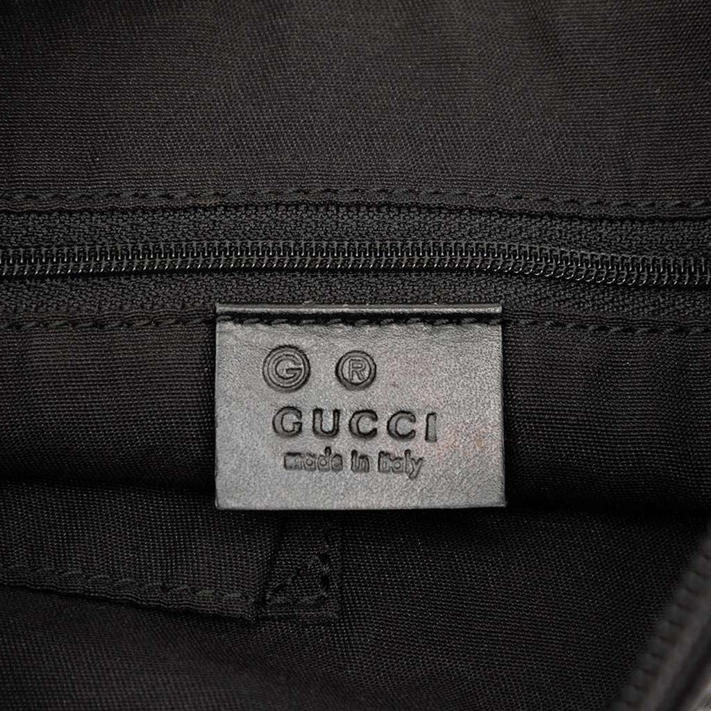 Gucci Embossed Leather Horsebit Crossbody Black Leather Very good condition - Box View