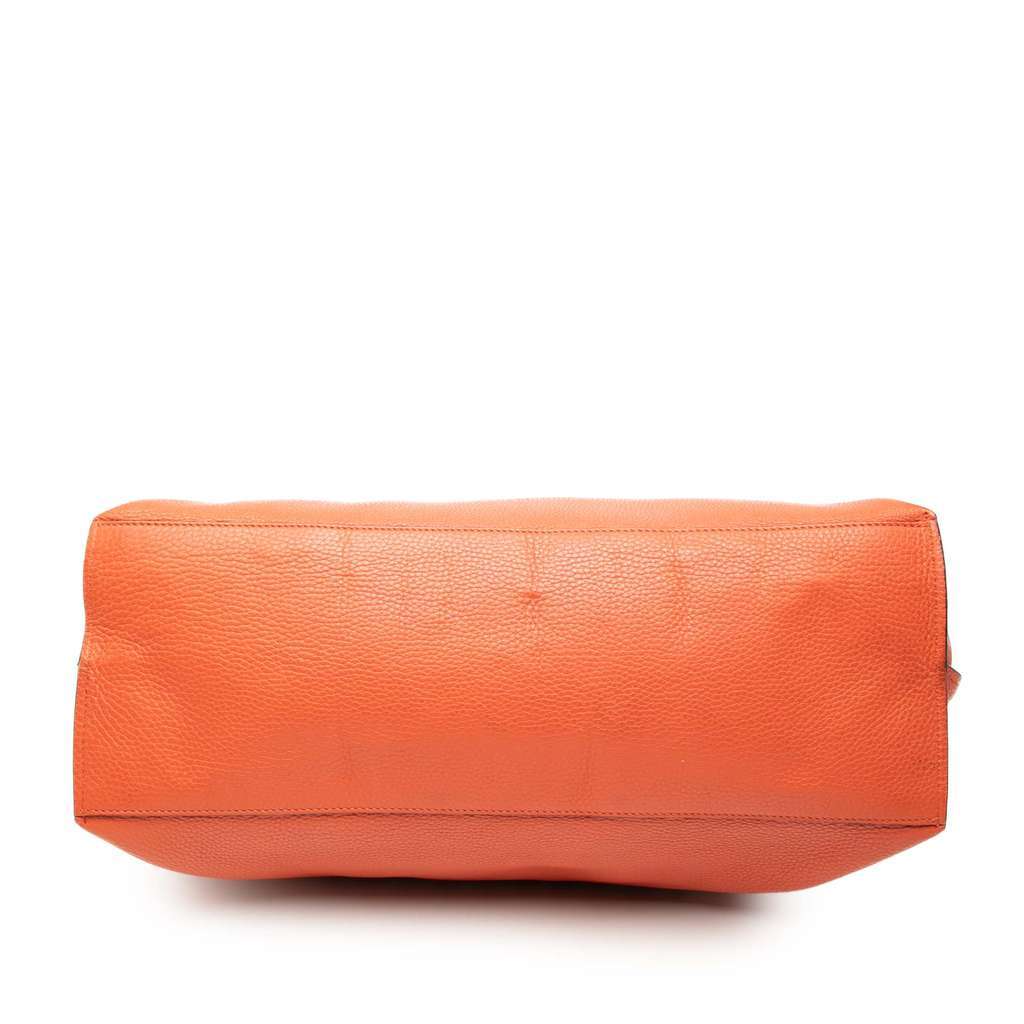 Gucci Large Leather Bamboo Daily Satchel Orange Leather Very good condition - Inside View