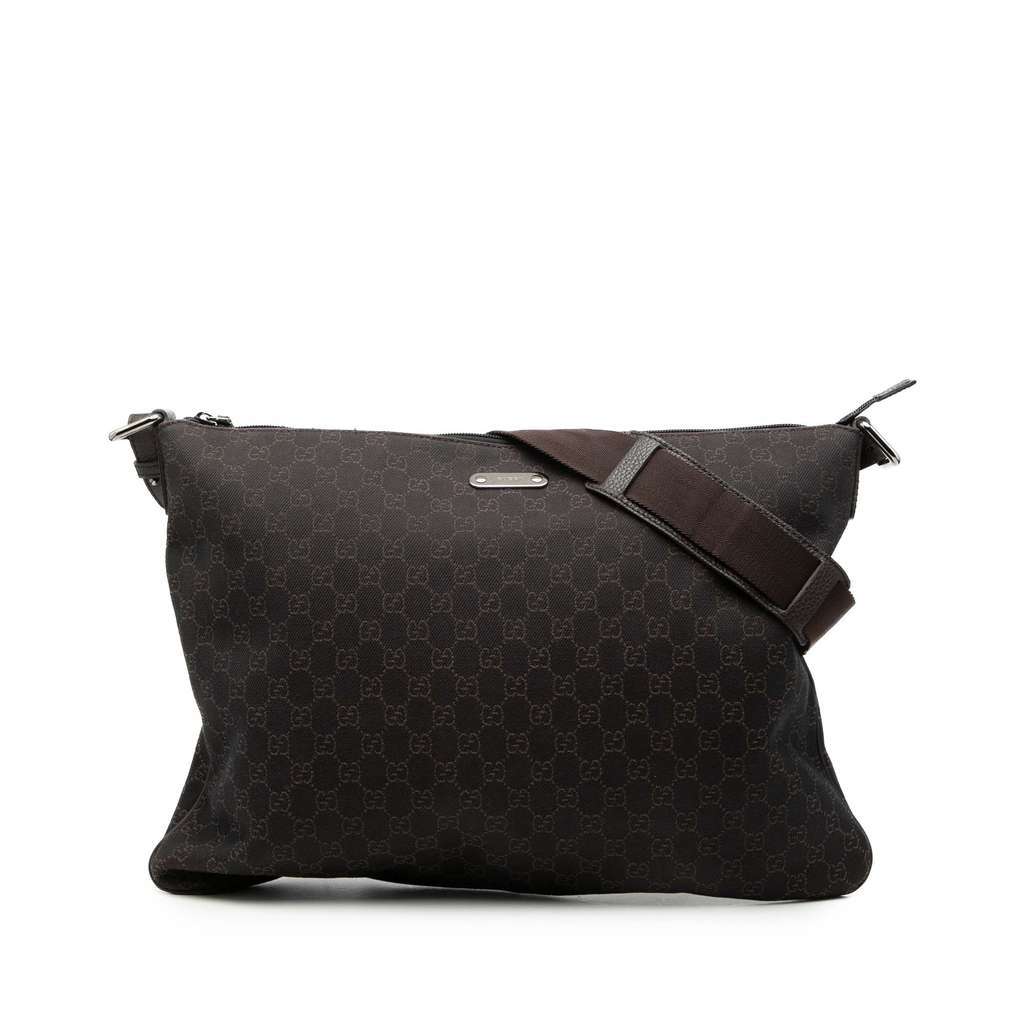 Gucci GG Denim Crossbody Brown Denim Very good condition - Front View