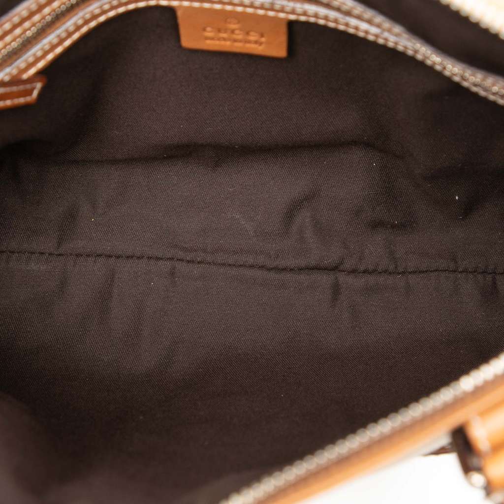Gucci Canvas Web Reins Shoulder Bag Brown Canvas Very good condition - Model View