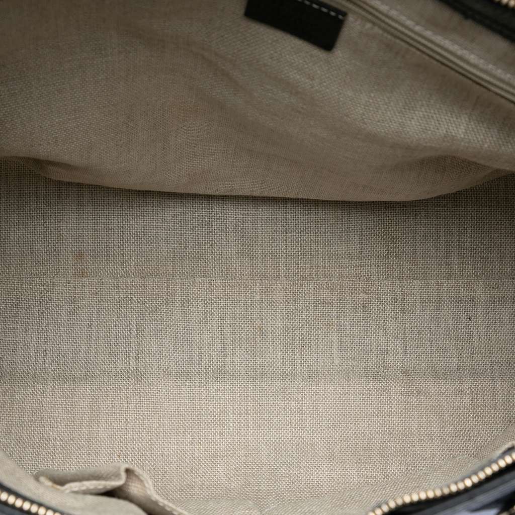 Gucci Leather Bamboo Tassel Satchel Black Leather Very good condition - Model View