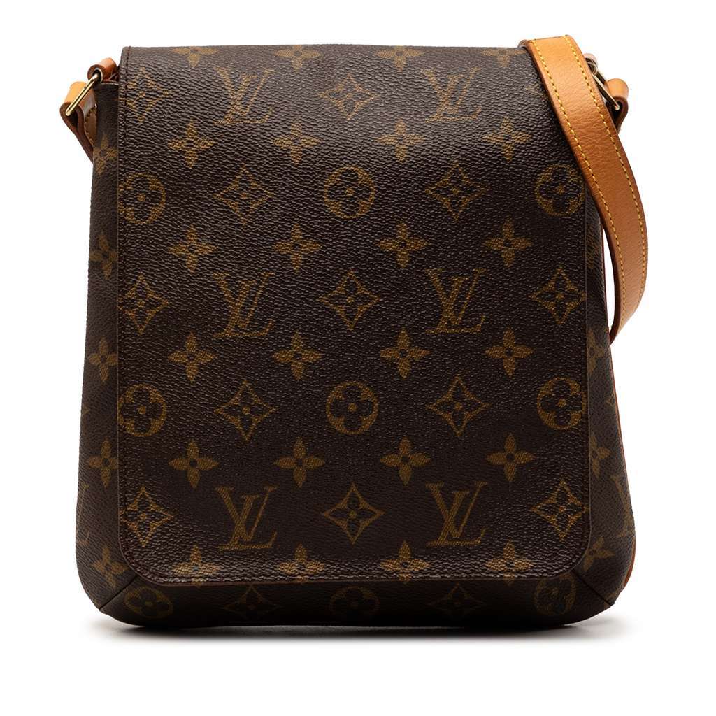 Louis Vuitton Monogram Musette Salsa PM Long Strap Brown Very good condition - Front View