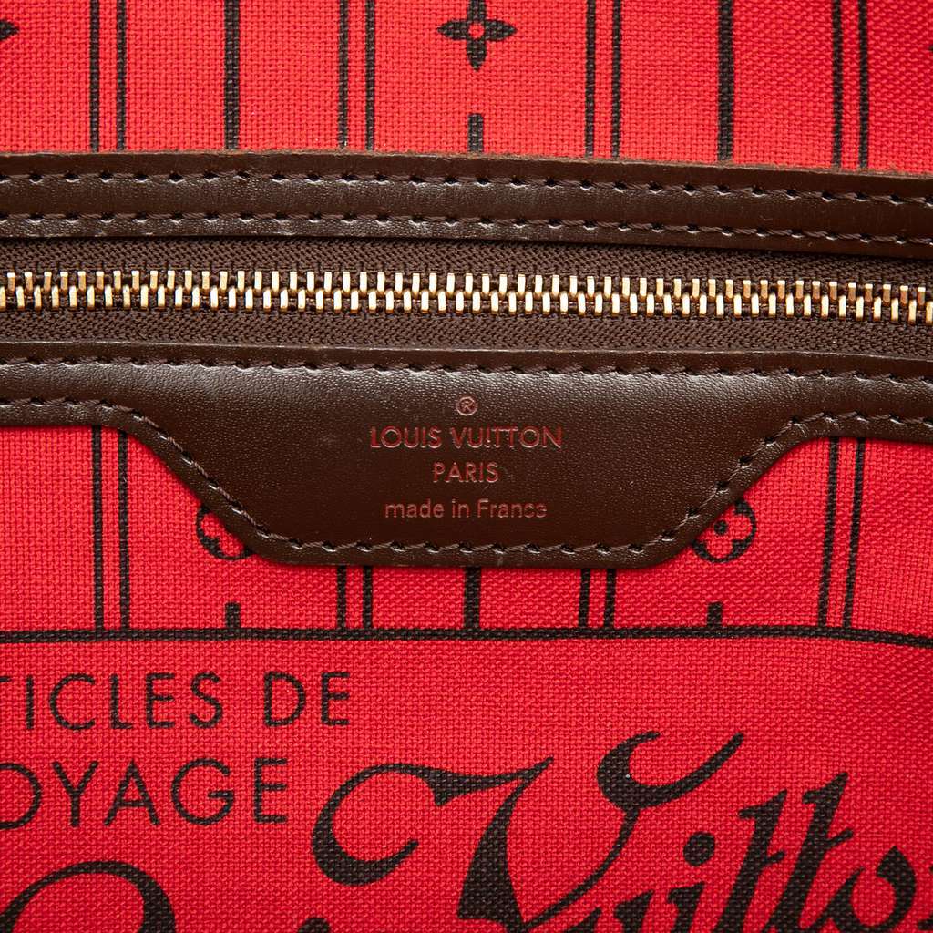 Louis Vuitton Damier Ebene Neverfull PM Brown Good condition - Box View