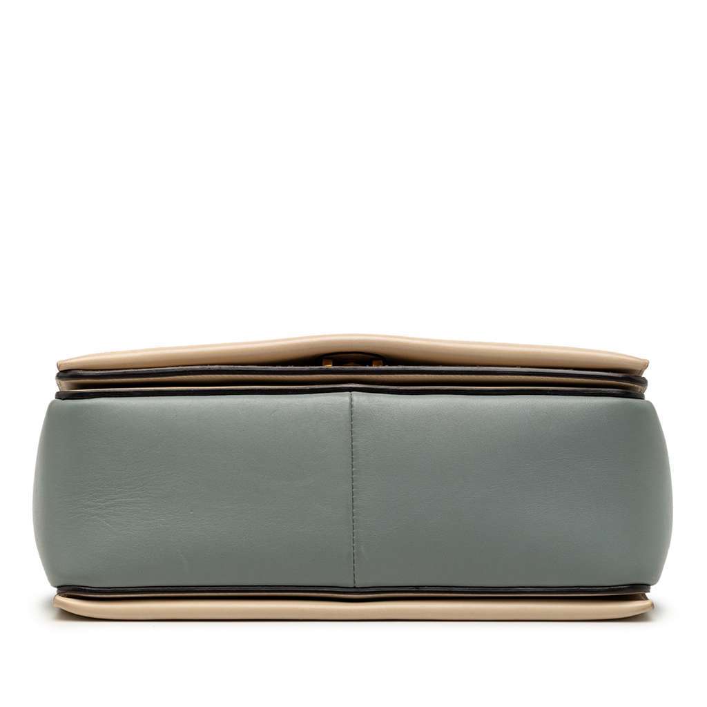 Celine Leather Frame Shoulder Bag Blue Leather Very good condition - Inside View