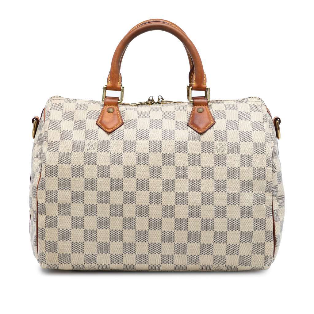 Louis Vuitton Damier Azur Speedy Bandouliere 30 White Very good condition - Front View