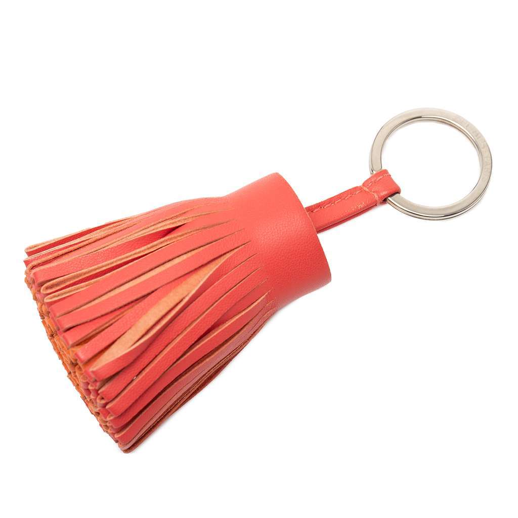 Hermès Milo Lambskin Carmen Key Ring Orange Leather Very good condition - Front View