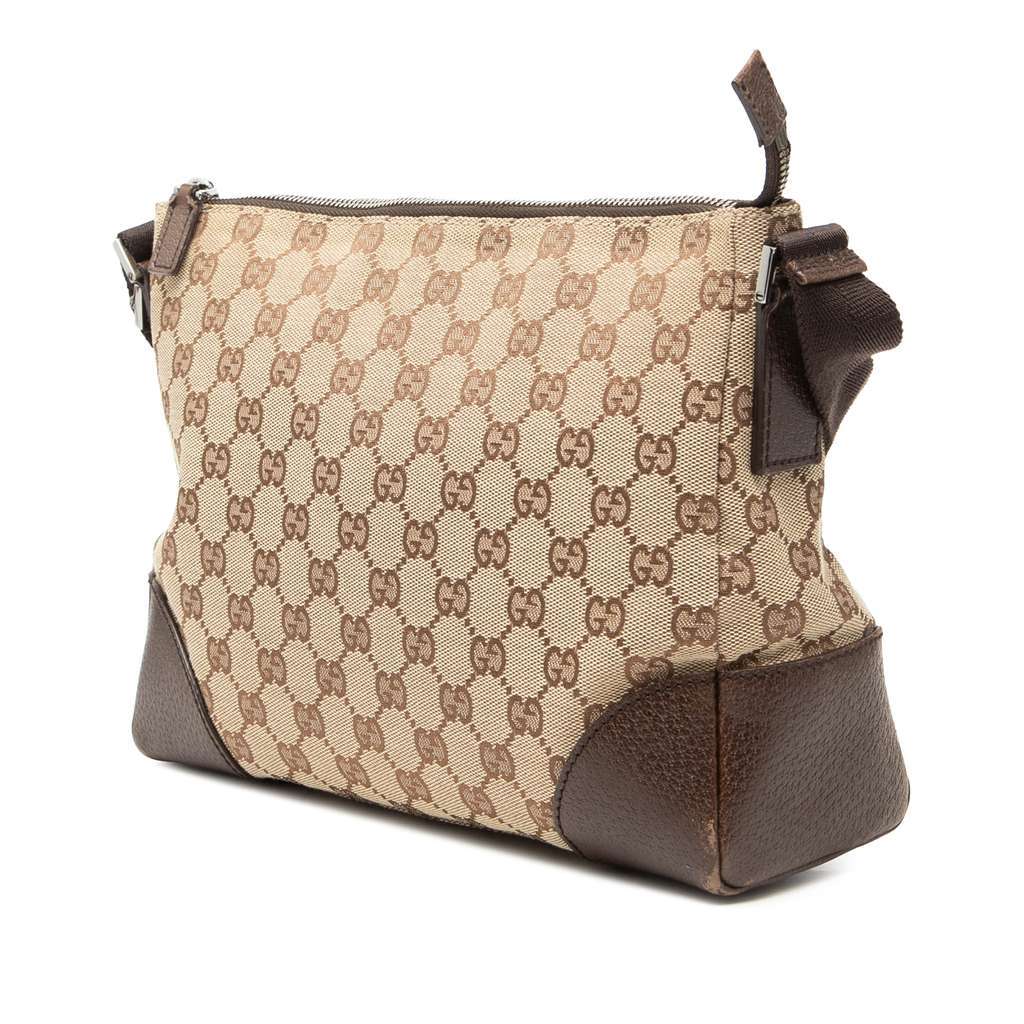 Gucci GG Canvas Crossbody Beige Canvas Very good condition - Back View