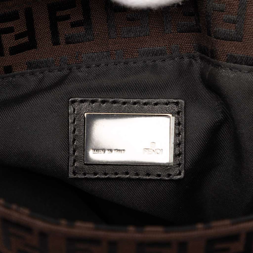 Fendi Zucchino Canvas Tote Brown Canvas Very good condition - Box View