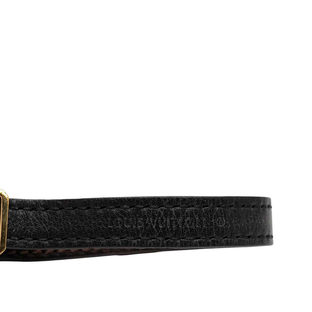 Louis Vuitton Leather Articles de Voyage Sign It Bracelet Brown Leather Very good condition - Model View