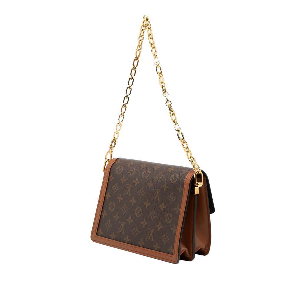 Louis Vuitton Monogram Reverse Dauphine MM Brown Very good condition - Back View