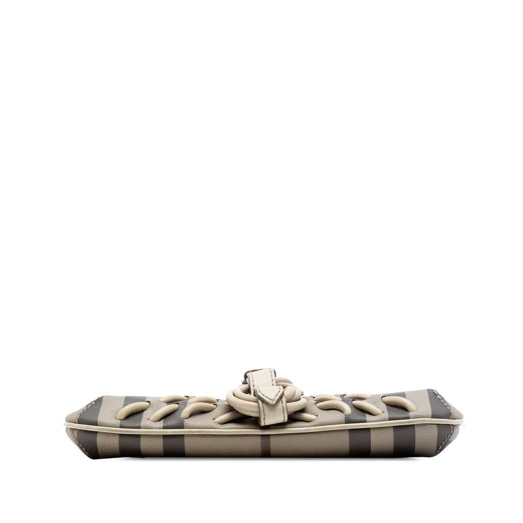 Burberry Smoke Check Coated Canvas Shoulder Bag Beige Very good condition - Inside View