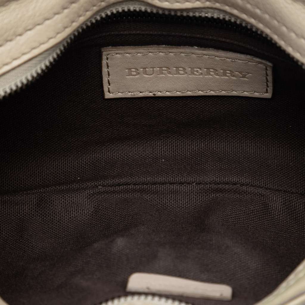 Burberry Smoke Check Coated Canvas Shoulder Bag Beige Very good condition - Model View