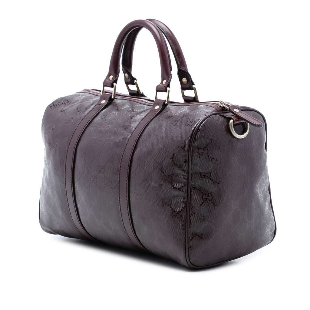 Gucci Medium GG Imprime Joy Boston Bag Purple Canvas Very good condition - Back View