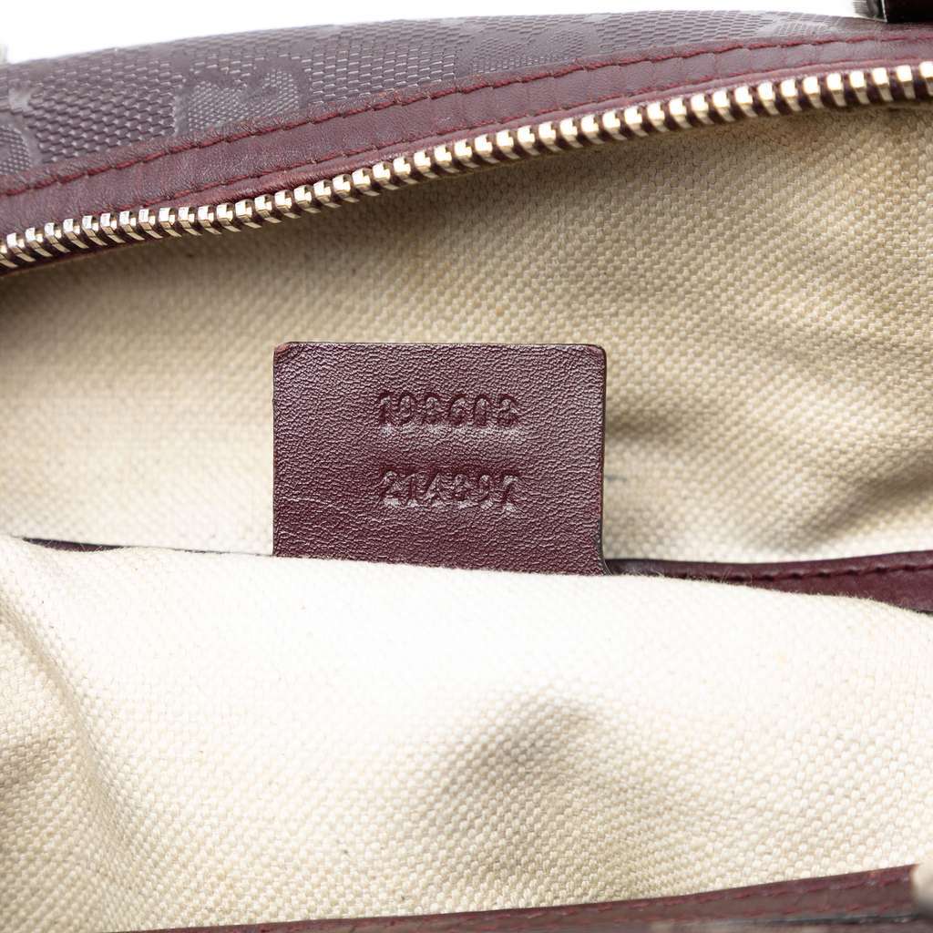 Gucci Medium GG Imprime Joy Boston Bag Purple Canvas Very good condition - Box View