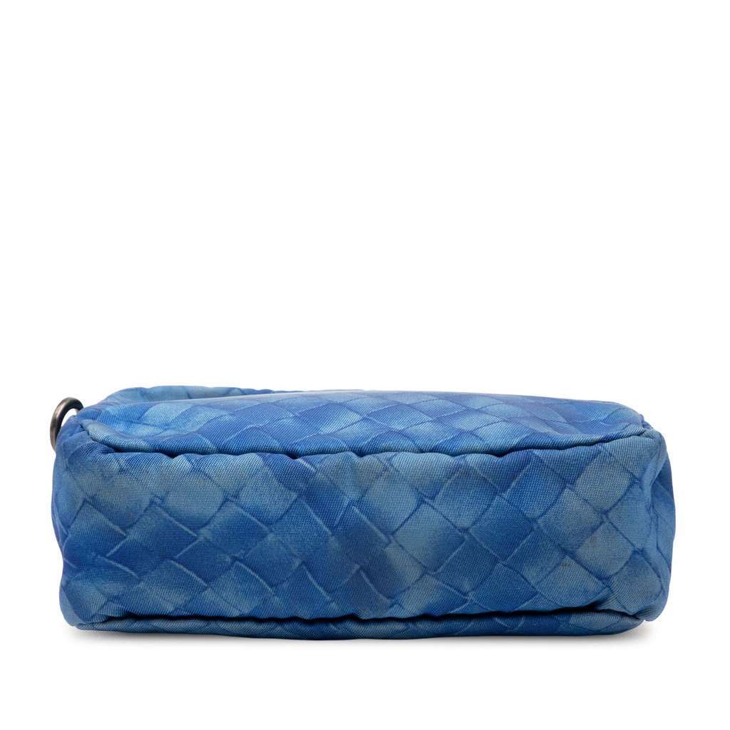 Bottega Veneta Nylon Intrecciolusion Pouch Blue Very good condition - Inside View