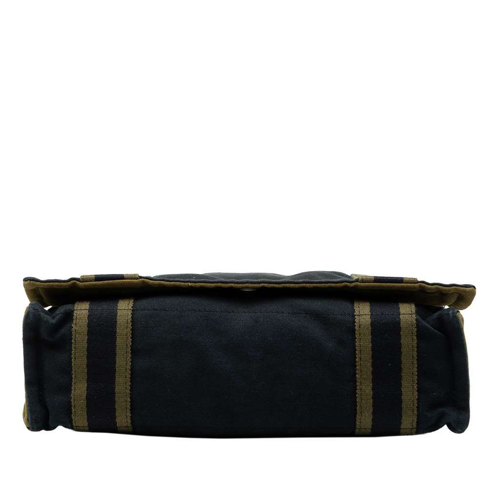 Hermès Bicolor Canvas Fourre Tout Besace MM Blue Canvas Very good condition - Inside View