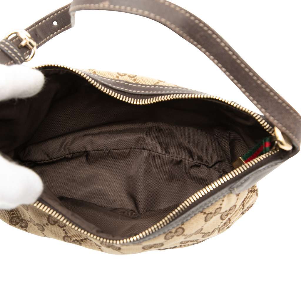 Gucci GG Canvas Web Handbag Beige Very good condition - Model View