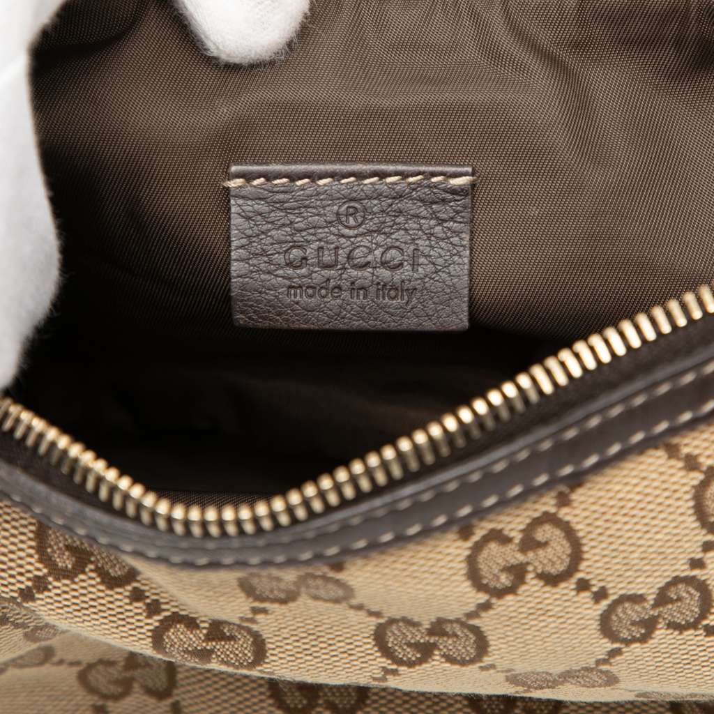 Gucci GG Canvas Web Handbag Beige Very good condition - Box View