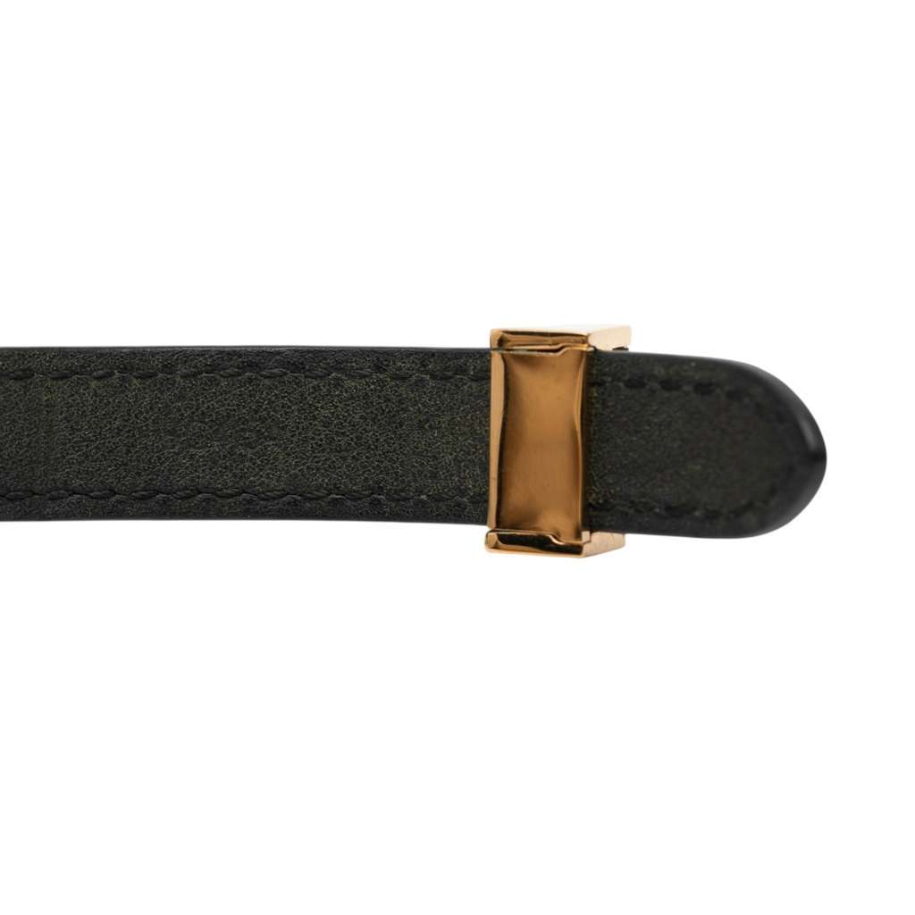 Louis Vuitton Leather Box It Wrap Bracelet Black Leather Very good - Model View