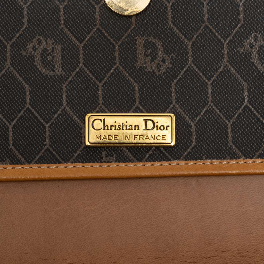 Dior Honeycomb Coated Canvas Crossbody Black Canvas Good condition - Box View