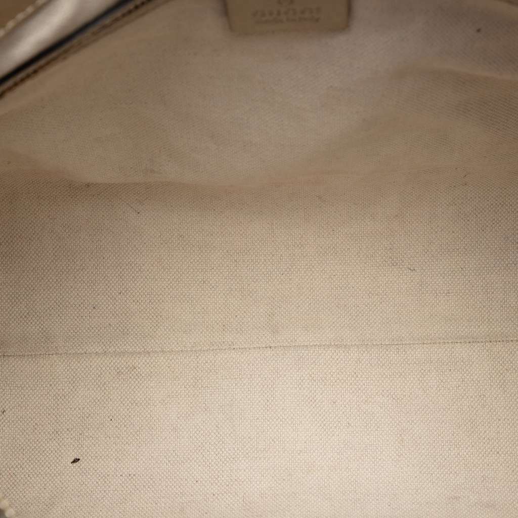 Gucci Metallic Guccissima Mayfair Satchel Gold Leather Very good condition - Model View